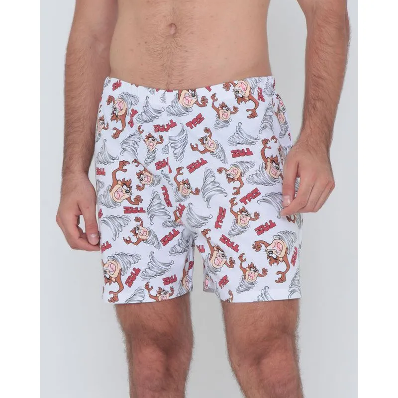 Cueca Samba Canção Taz Mania Warner Mescla Branca M