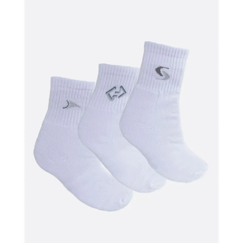 Kit 3 Pares Meia Masculina Selene Cano Curto Branca 39 A 43