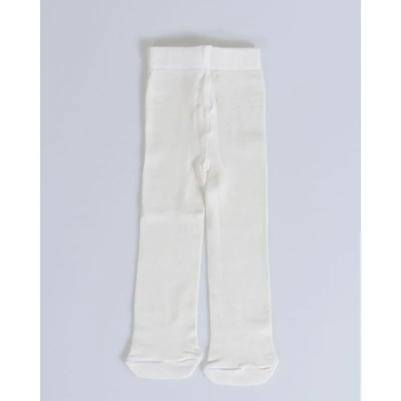 Meia Calça Bebê Lisa Off White 0 A 6