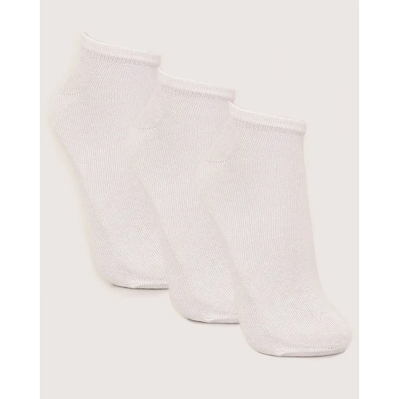 Kit 3 Pares de Meia Masculina Sapatilha Selene Branca 39 A 43