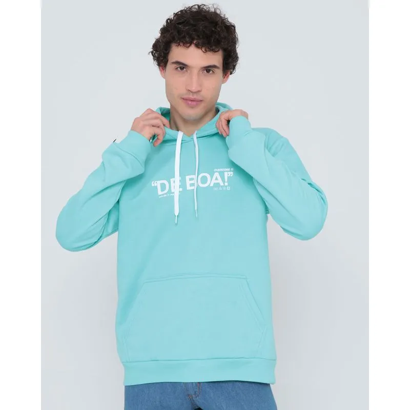 Blusão Moletom Masculino De Boa Azul Claro M