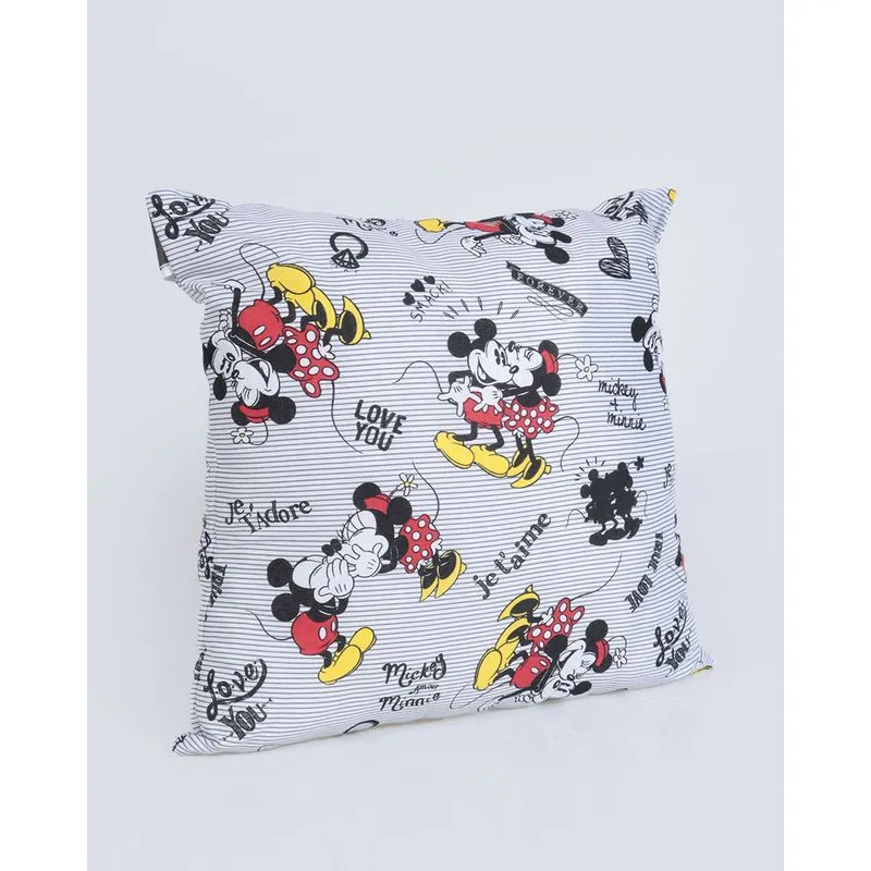 Almofada Infantil Quadrada 40cm x 40cm Estampa Dinossauro Azul UN