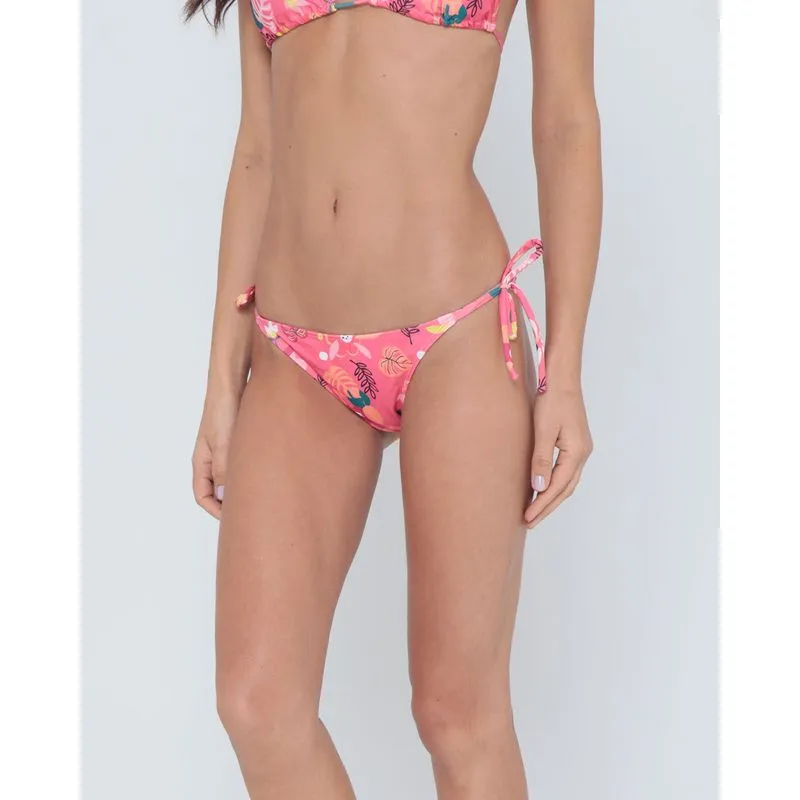 Biquíni Feminino Avulso Calcinha Amarrar Floral Rosa GG