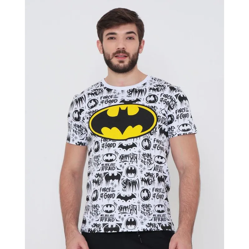 Camiseta Batman Liga da Justiça Branca GG