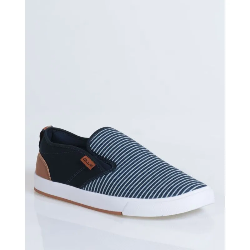 Tênis Masculino Slip On Listrado Ollie Marinho 38