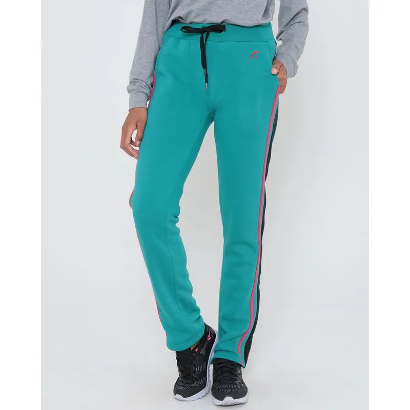 Calça Moletom Fitness Feminina Verde GG