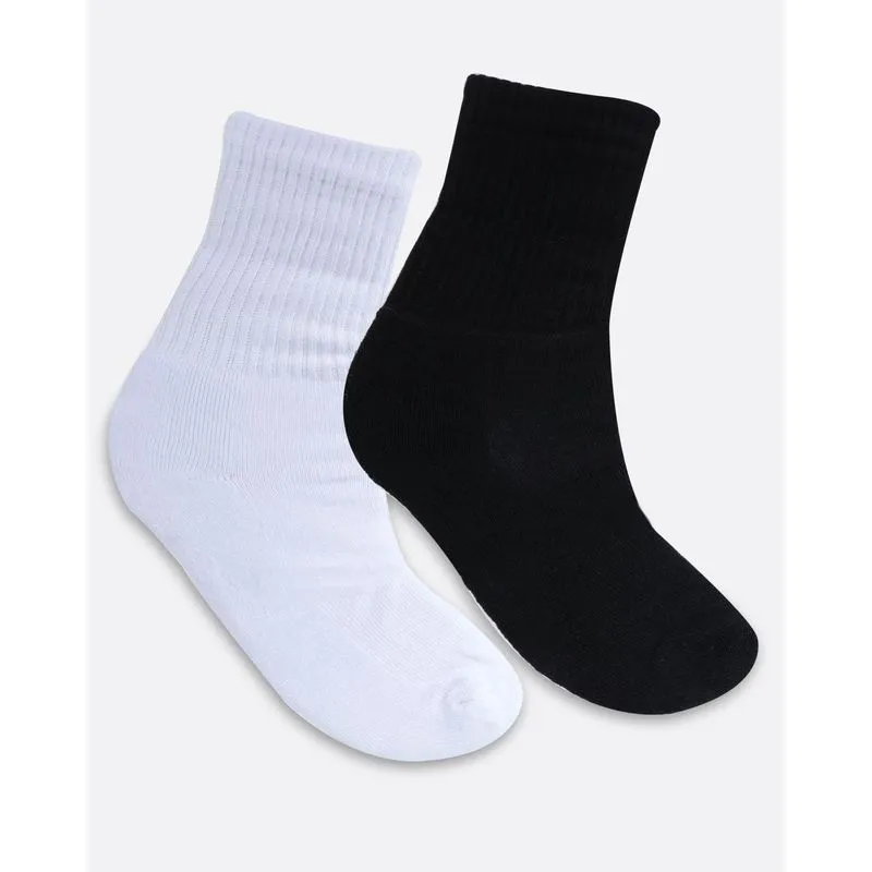 Kit 2 Pares de Meia Masculina Esportiva Branca Preta 39 A 43