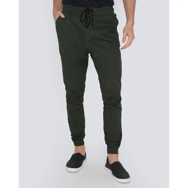 Calça Sarja Masculina Jogger Verde Escuro G