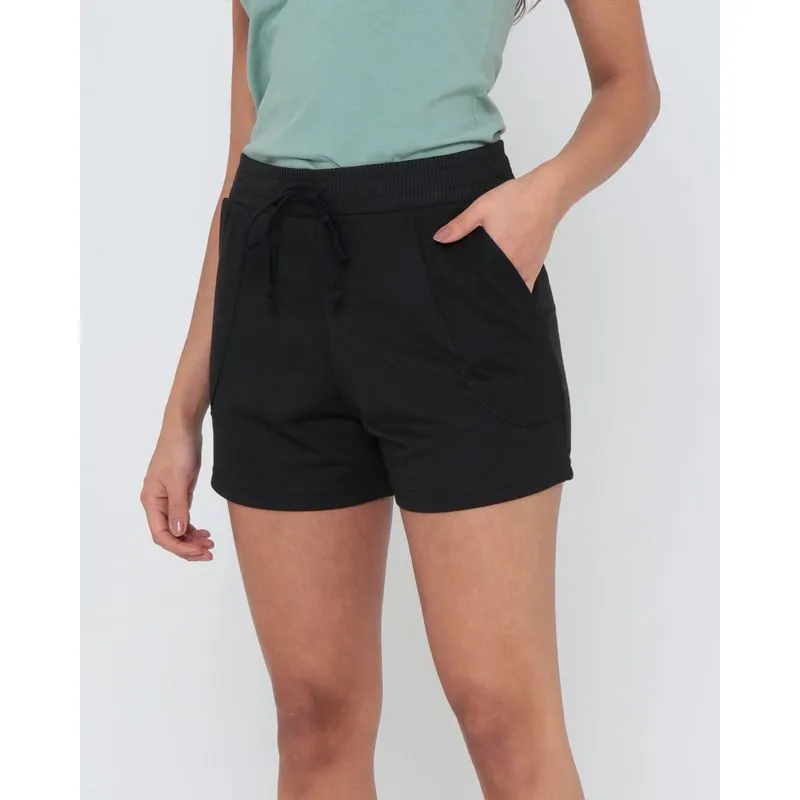 Short Feminino de Moletinho Preto M
