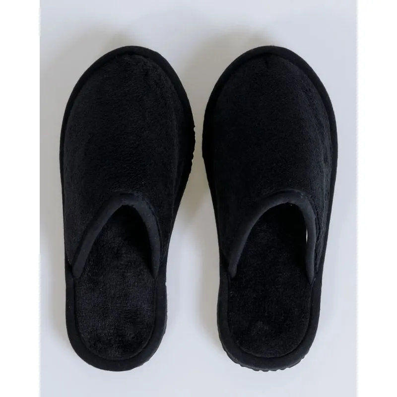 Pantufa Masculina Pelúcia Preta 39/40