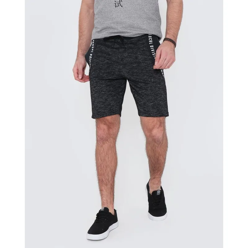 Bermuda Moletom Masculina Mescla Cinza Escuro M
