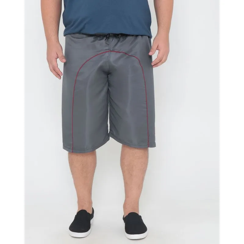 Bermuda Masculina Plus Size Viés Cinza 21351000014065G3