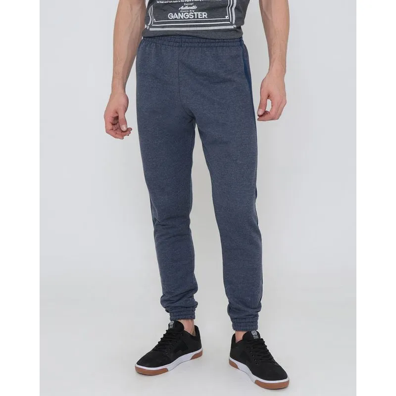 Calça Moletom Masculina Jogger Azul Marinho G