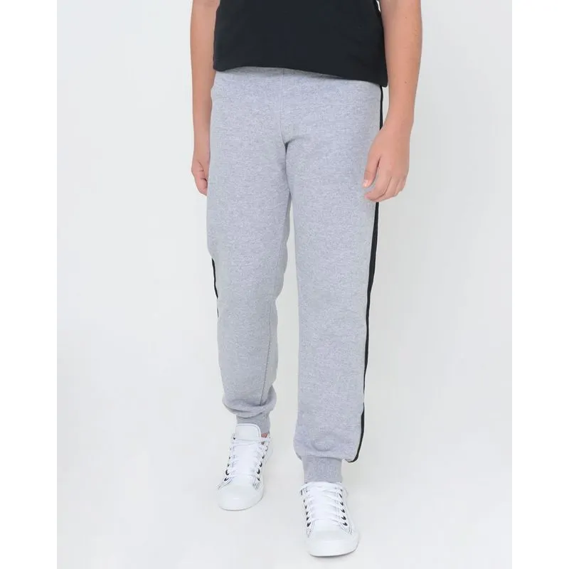 Calça Moletom Juvenil Elástico Mescla Cinza 14