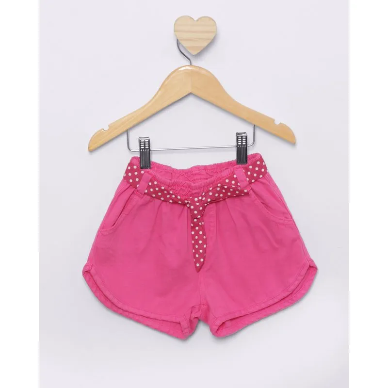 Short Sarja Bebê Rosa Escuro 1