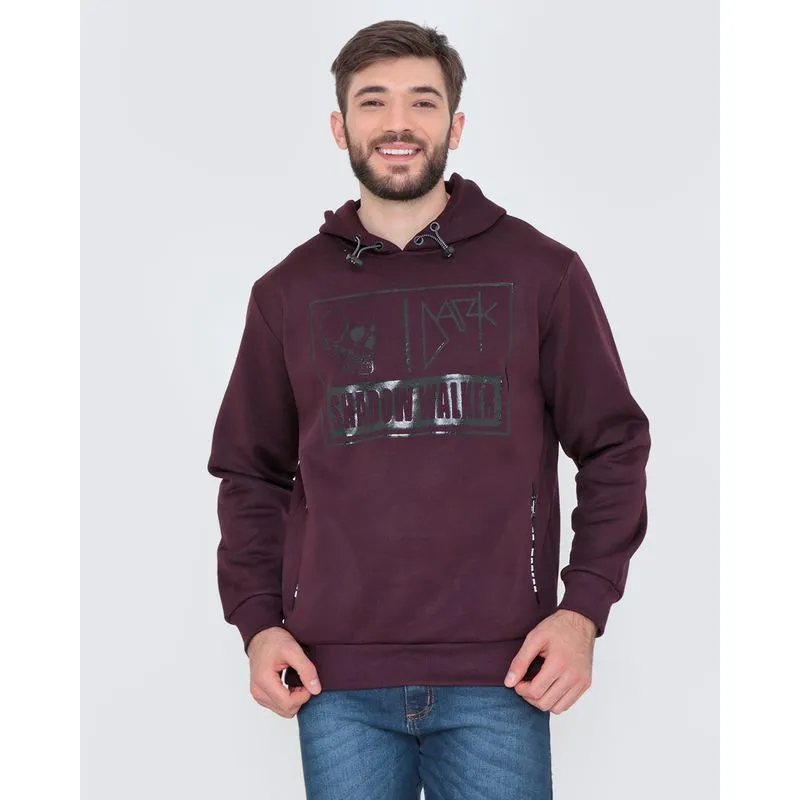 Blusão Moletom Masculino Estampa Gel Vinho G