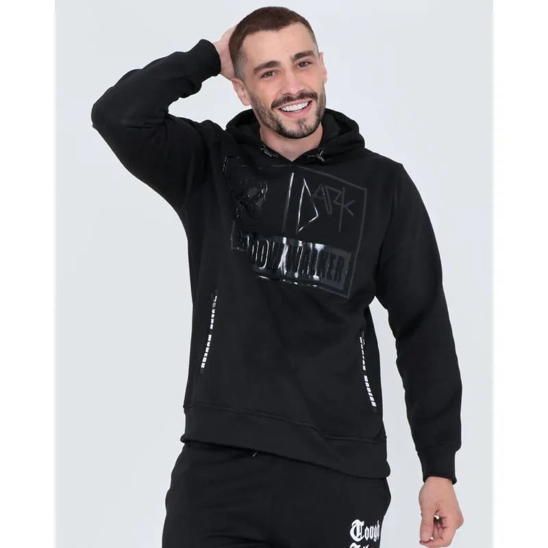 Blusão Moletom Masculino Estampa Gel Preto GG