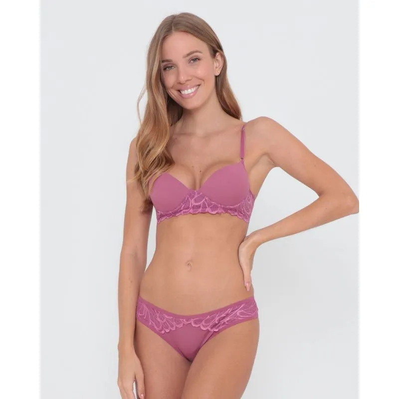 Sutiã Base Avulso Renda Rosa Escuro GG
