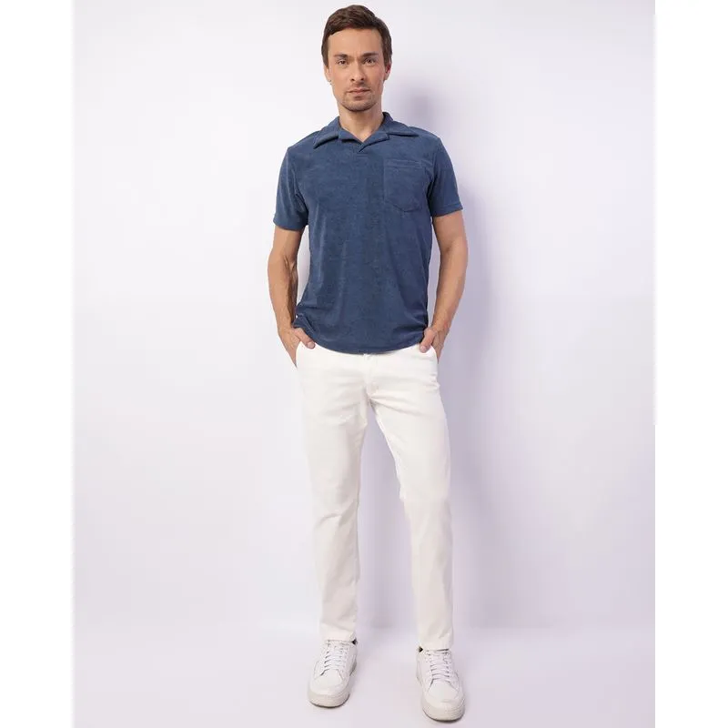 Calça Sarja Masculina Slim Alfaiataria Branca 40