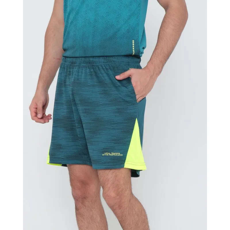 Bermuda Esportiva Masculina Recorte Neon Verde Escuro M