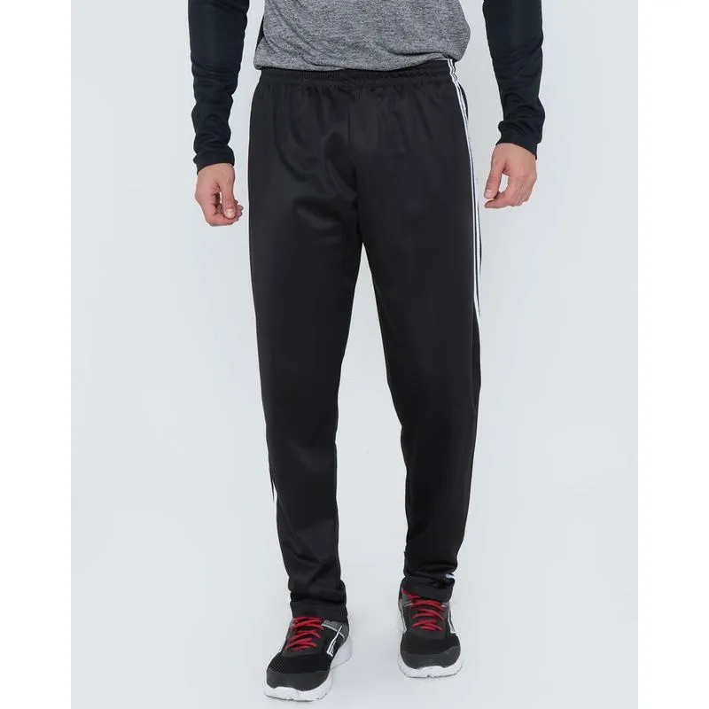 Calça Esportiva Masculina Listras Helanca Preta P