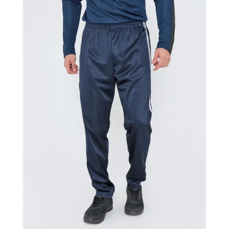 Calça Esportiva Masculina Listras Helanca Azul Marinho P