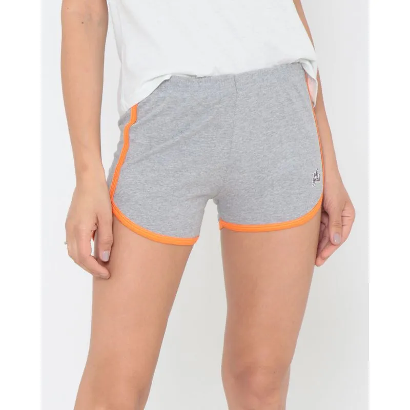 Short Boxer Liso Mescla Cinza GG