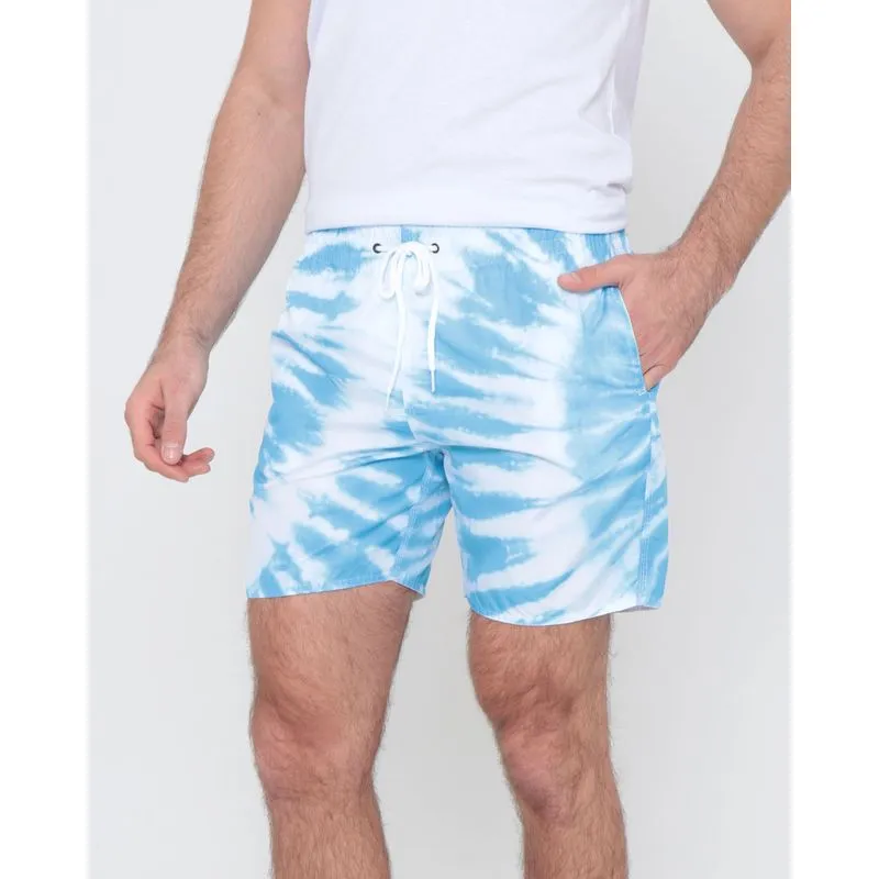 Bermuda Surf Masculina Estampa Tie Dye Azul Claro GG