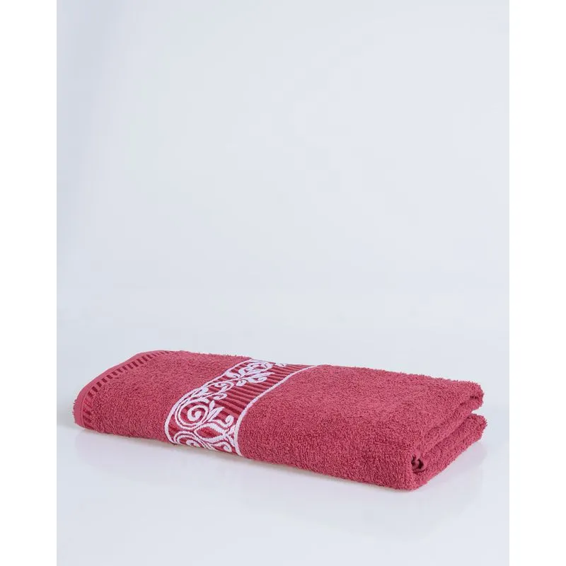 Toalha de Banho Scala Jacquard Vermelha UN