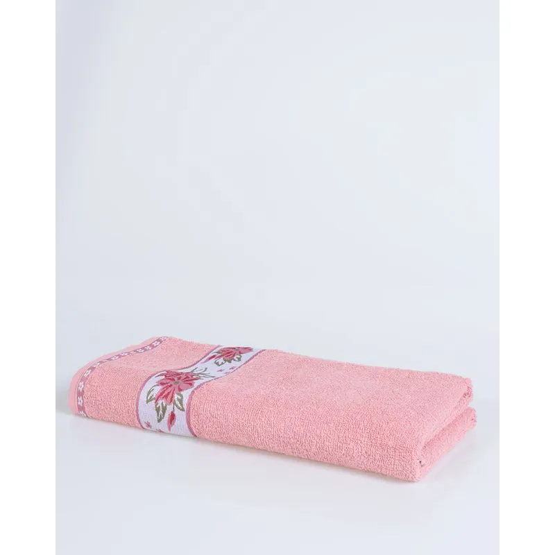 Toalha de Banho Luna Jacquard Rosa Claro UN