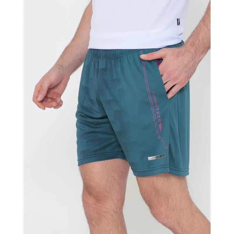 Bermuda Masculina Esportiva Estampa Listrada Verde Escuro G