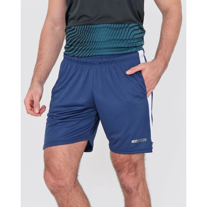 Bermuda Esportiva Masculina Recorte Lateral Azul Marinho P