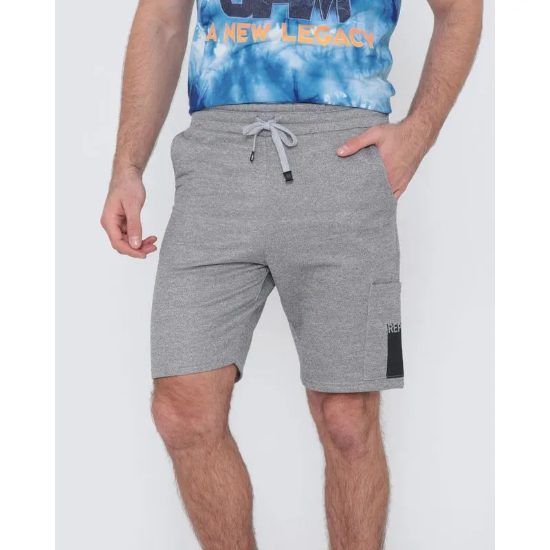 Bermuda Moletinho Masculina Urban Mescla Cinza M