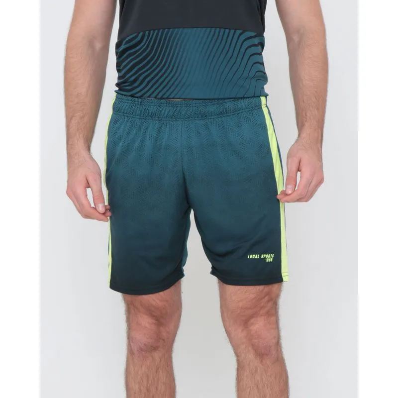 Bermuda Esportiva Masculina Recorte Lateral Verde Escuro P