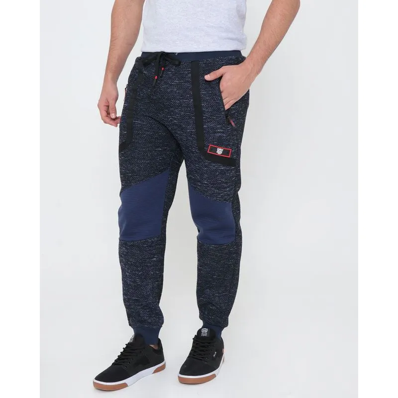 Calça Tweed Masculina Recorte Azul Marinho G