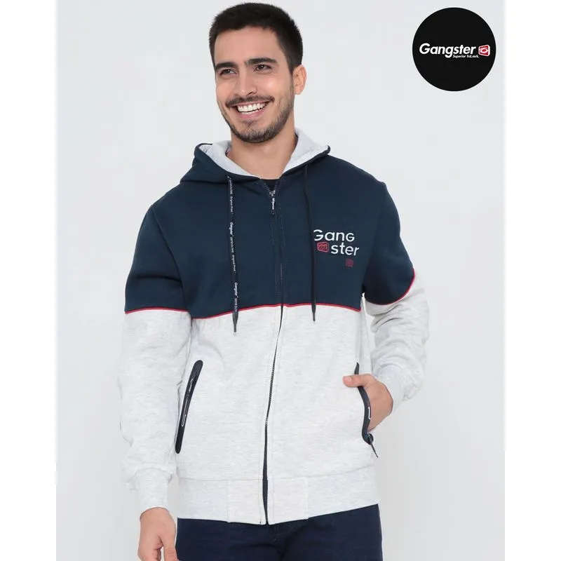 Casaco Moletom Masculino Gangster Azul Marinho G