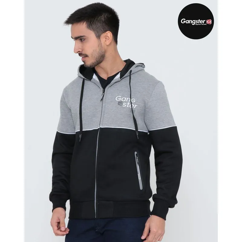 Casaco Moletom Masculino Gangster Mescla Cinza M