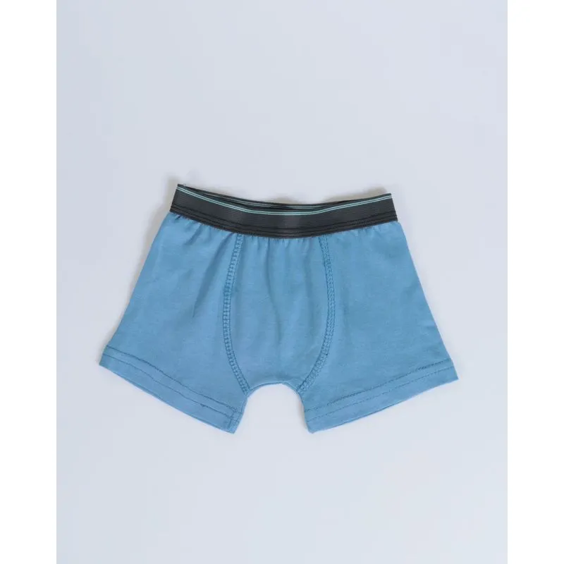 Cueca boxer infantil com elástico azul claro 410001300206