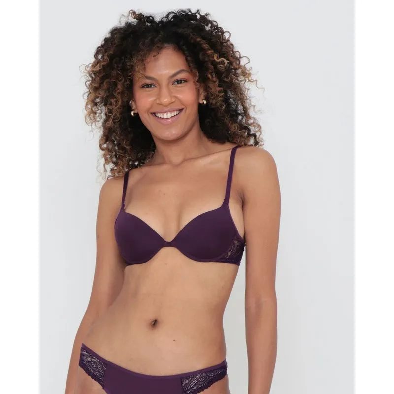 Sutiã Push Up Avulso Liso Roxo M