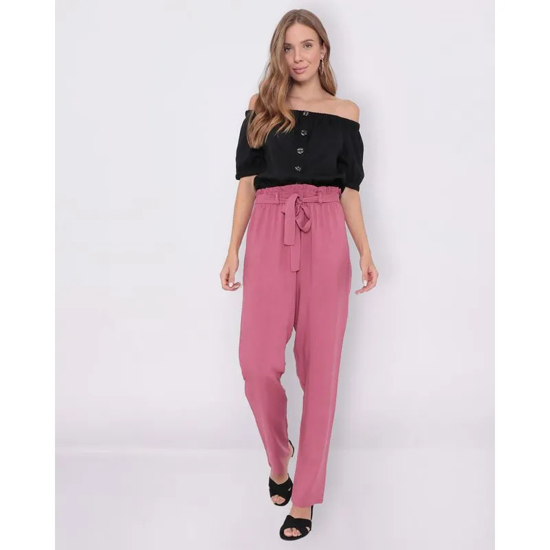 Calça Feminina Lisa Clochard Rosa GG