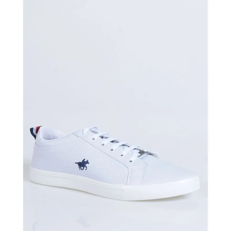 Tênis Masculino Casual Polo Com Bordado Branco 43