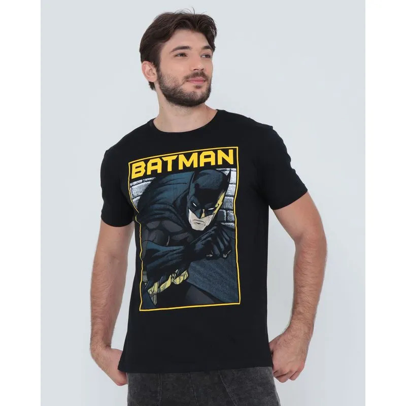 Camiseta Batman Liga da Justiça Preta P