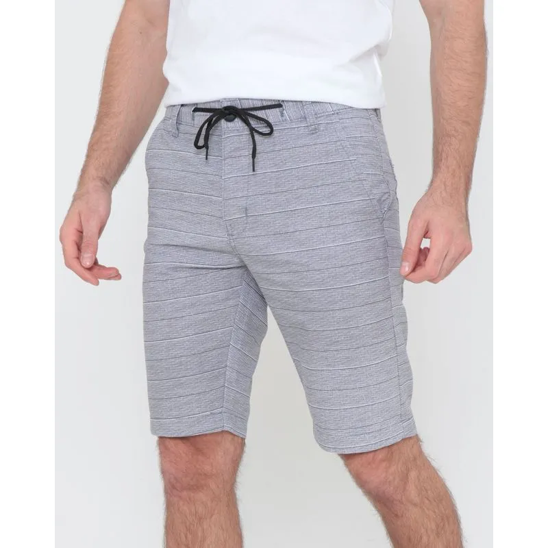 Bermuda Sarja Masculina Estampa Listras Cinza 46