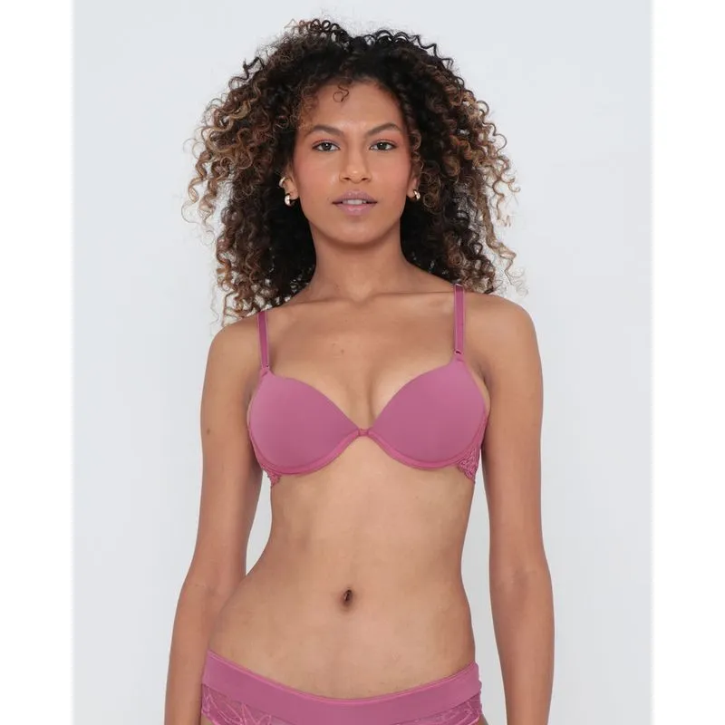 Sutiã Push Up Avulso Liso Rosa Escuro 44