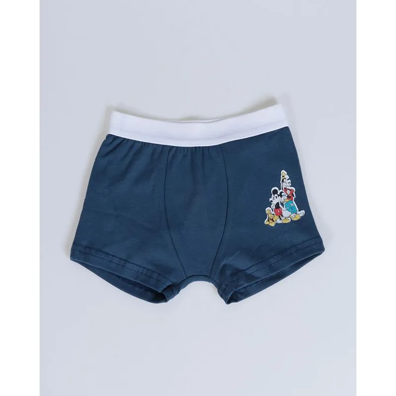 Cueca Boxer Infantil Mickey e Pluto Disney Azul Marinho 10