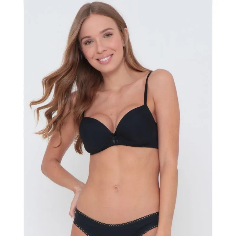 Sutiã Base Avulso Com Bojo Liso Preto 40