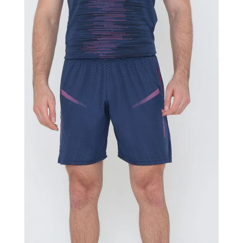Bermuda Esportiva Masculina Estampa Sublimada Azul Marinho P