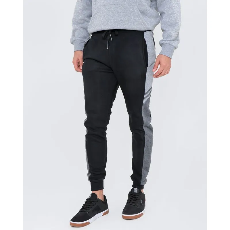 Calça Moletom Masculina Recortes Preta P