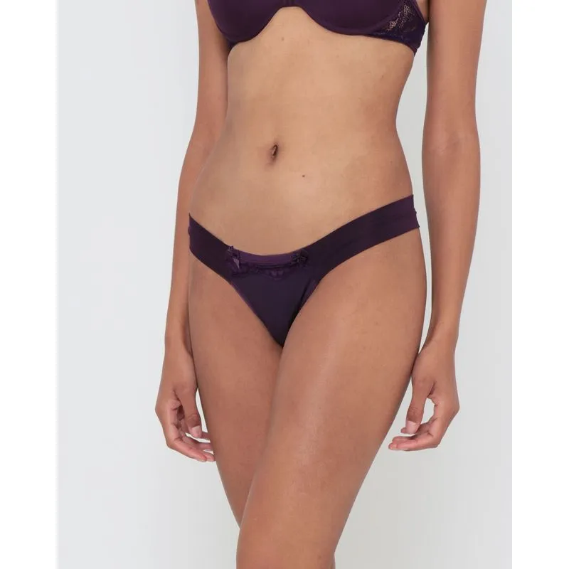 Calcinha Tanga Avulsa Laços Roxo P