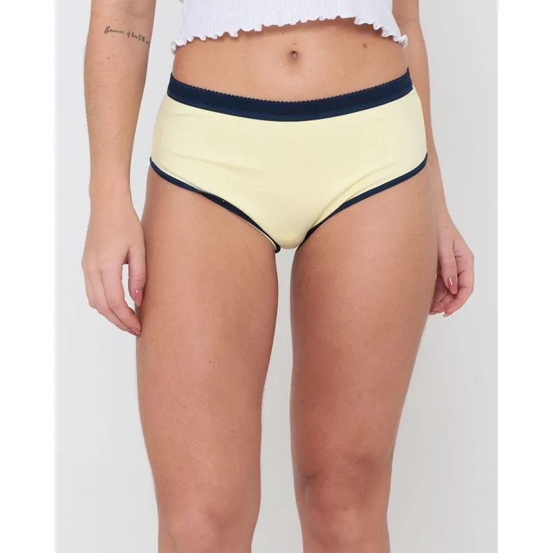 Calcinha Alta Cavada Amarelo M